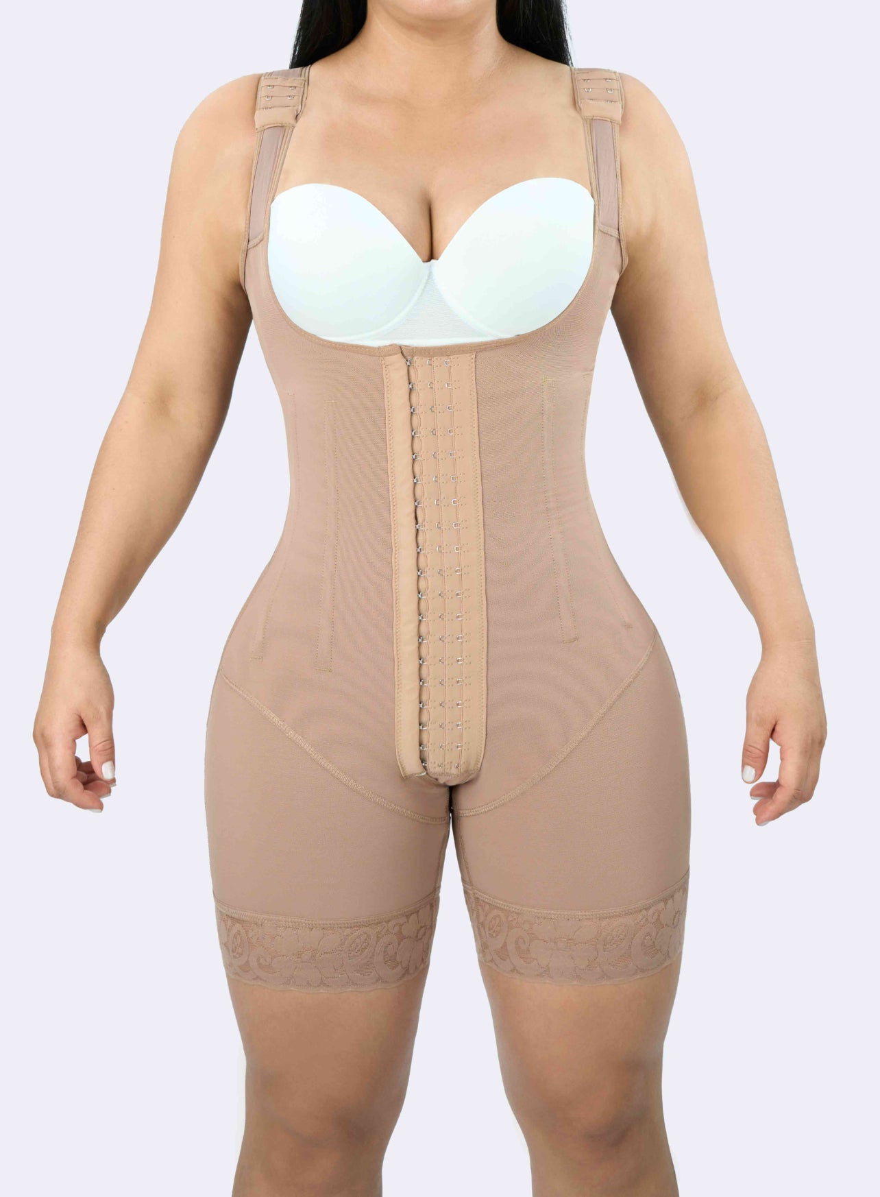 Colombian Mid-Thigh Open Bust Reshaper